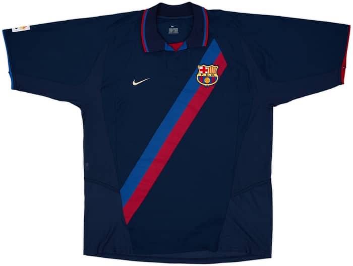 2002-03 Barcelona Away Shirt Saviola #7 - 8/10 - (XL)