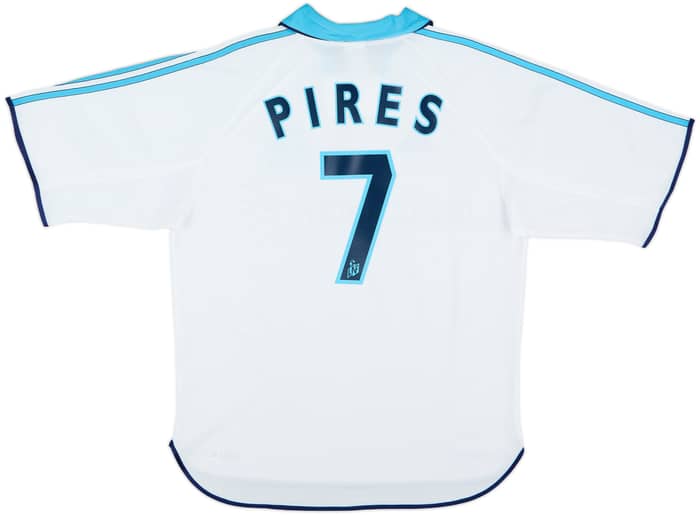 1999-00 Olympique Marseille Home Shirt Pires #7 - 9/10 - (M)