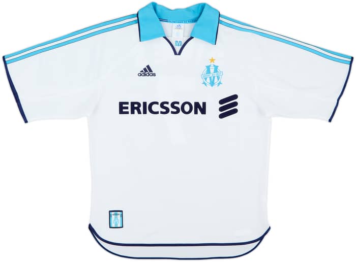 1999-00 Olympique Marseille Home Shirt Pires #7 - 9/10 - (M)