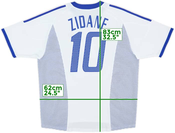 2002-04 France Away Shirt Zidane #10 - 8/10 - (XL)