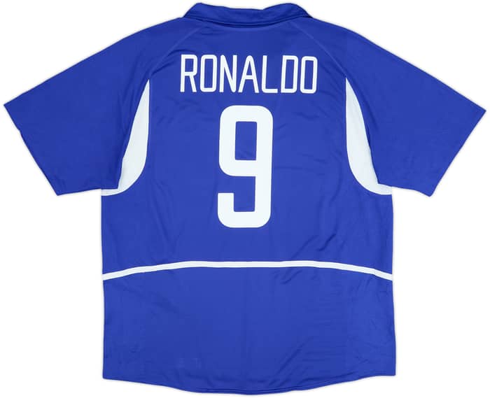 2002-04 Brazil Away Shirt Ronaldo #9 - 8/10 - (XL)