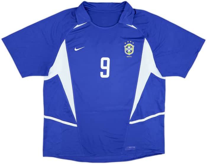2002-04 Brazil Away Shirt Ronaldo #9 - 8/10 - (XL)