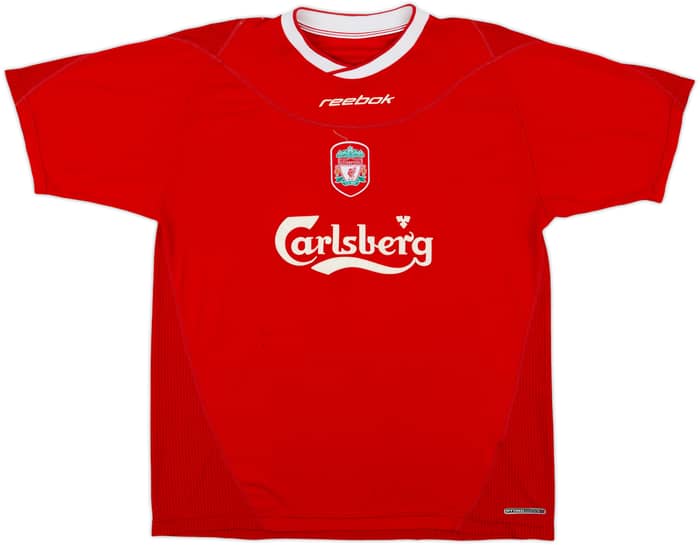 2002-04 Liverpool Home Shirt Gerrard #17 - 7/10 - (M)