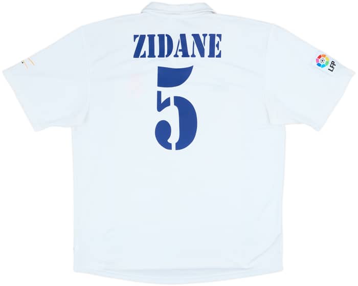 2001 Real Madrid Home Shirt Zidane #5 - 6/10 - (XL)