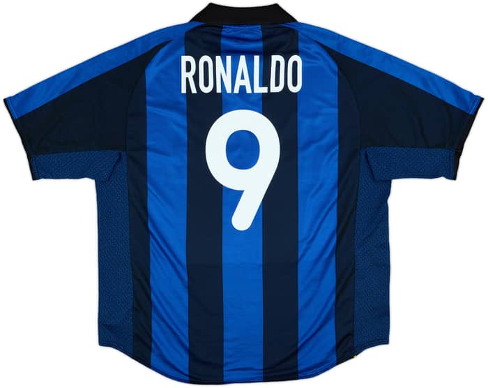 2001-02 Inter Milan Home Shirt Ronaldo #9 - 8/10 - (XL)
