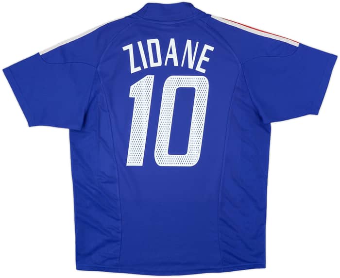2002-04 France Home Shirt Zidane #10 - 9/10 - (L)