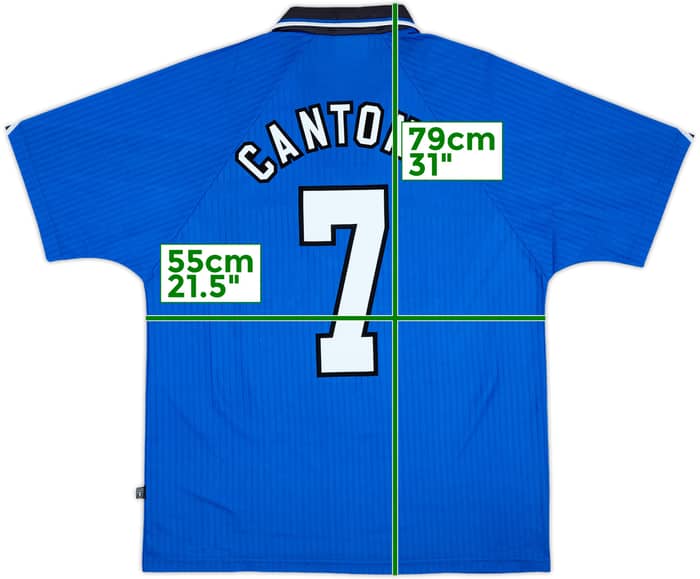 1996-98 Manchester United Third Shirt Cantona #7 - 10/10 - (L)