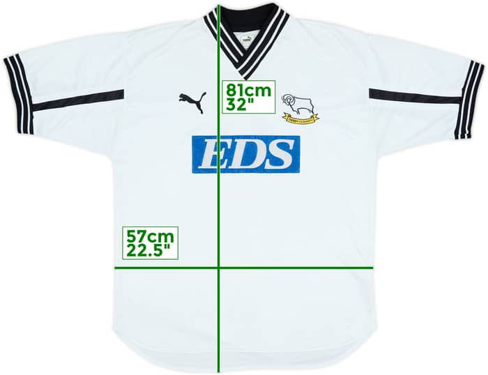 1999-01 Derby County Home Shirt - 7/10 - (M)