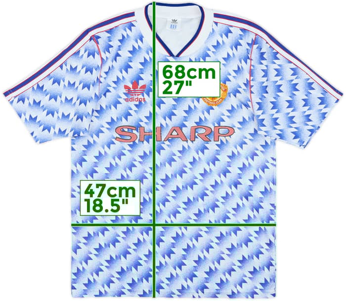 1990-92 Manchester United Away Shirt - 7/10 - (S)