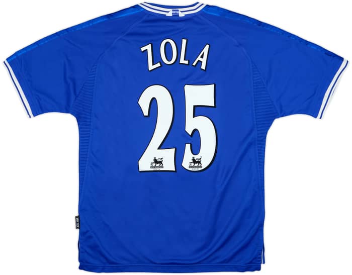 1999-01 Chelsea Home Shirt Zola #25 - 7/10 - (L)