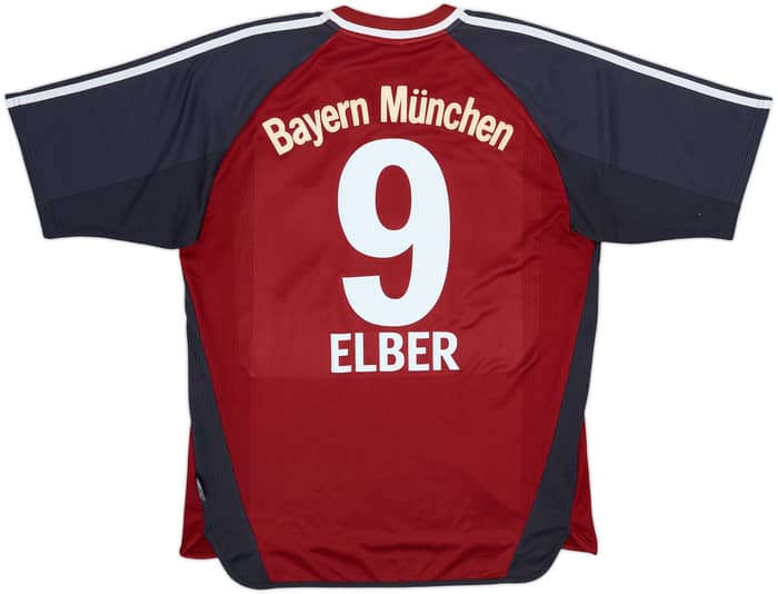 2001-02 Bayern Munich Home Shirt Elber #9 - 7/10 - (M)