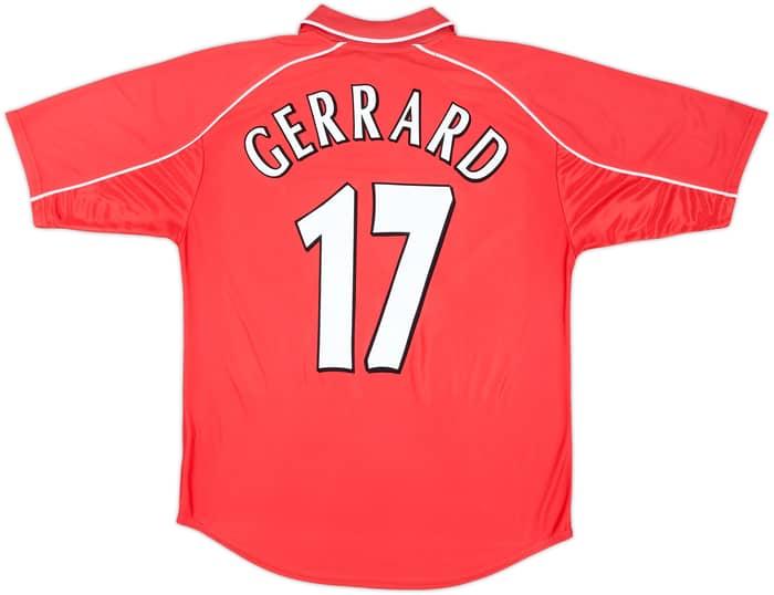 2000-02 Liverpool Home Shirt Gerrard #17 - 6/10 - (M)