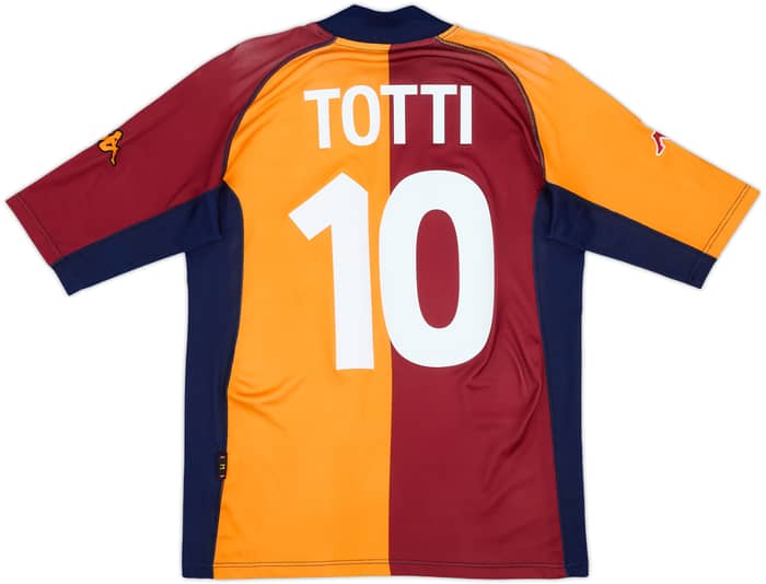 2001-02 Roma European Shirt Totti #10 - 7/10 - (M)