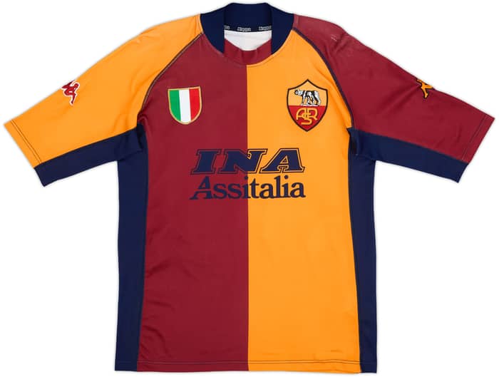 2001-02 Roma European Shirt Totti #10 - 7/10 - (M)
