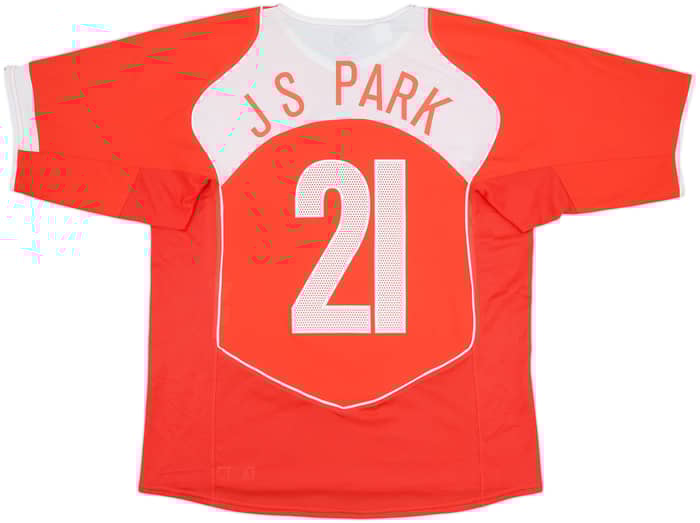 2004-06 South Korea Home Shirt J.S.Park #21 - 5/10 - (L)