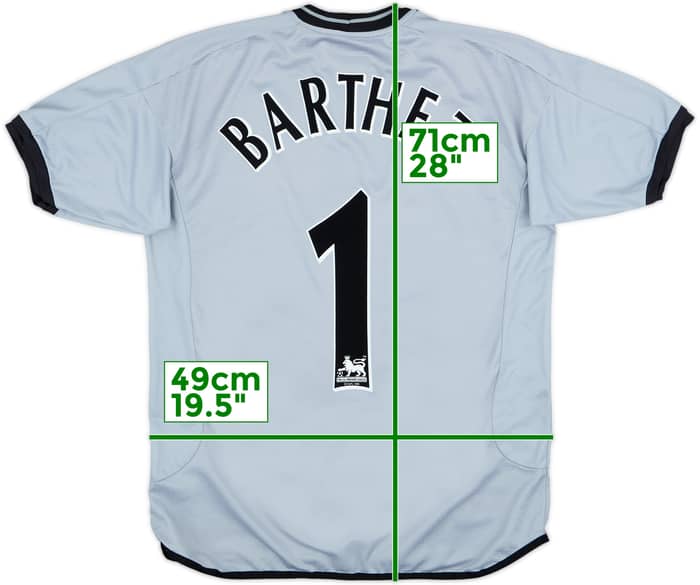 2001-02 Manchester United Centenary GK S/S Shirt Barthez #1 - 10/10 - (S)