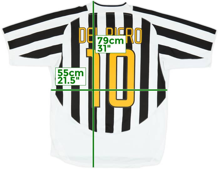2003-04 Juventus Home Shirt Del Piero #10 - 7/10 - (L)