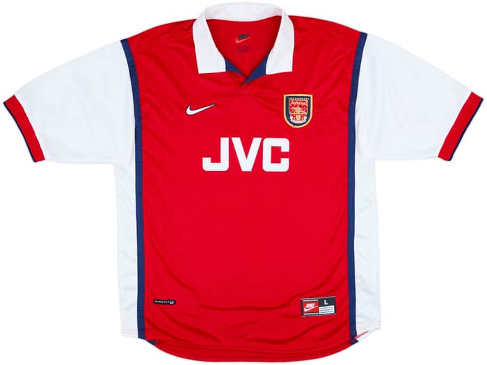 1998-99 Arsenal Home Shirt Bergkamp #10 - 8/10 - (L)