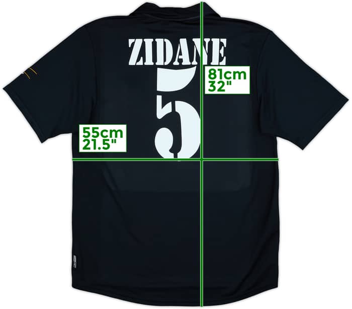 2001 Real Madrid Away Shirt Zidane #5 - 9/10 - (M)