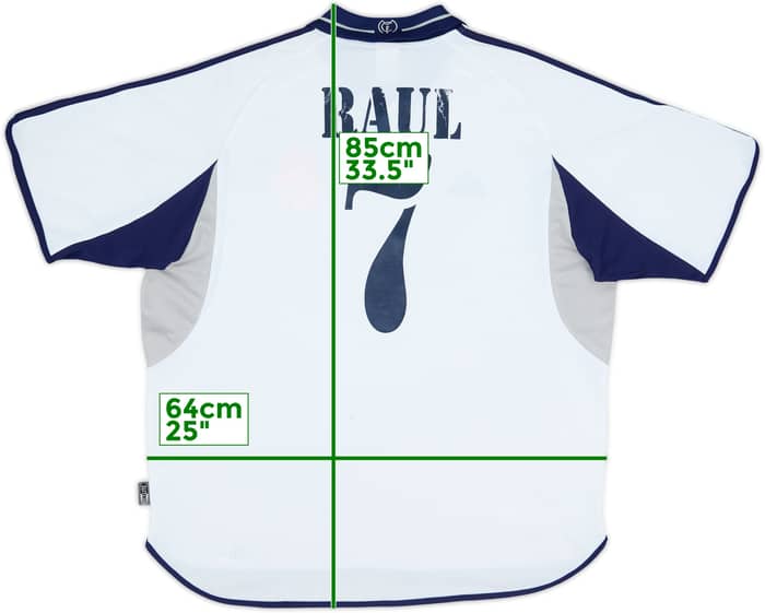 2000-01 Real Madrid Home Shirt Raul #7 - 5/10 - (XL)