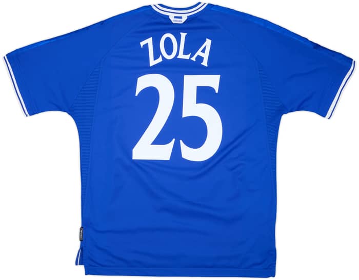 1999-01 Chelsea Home Shirt Zola #25 - 9/10 - (XL)