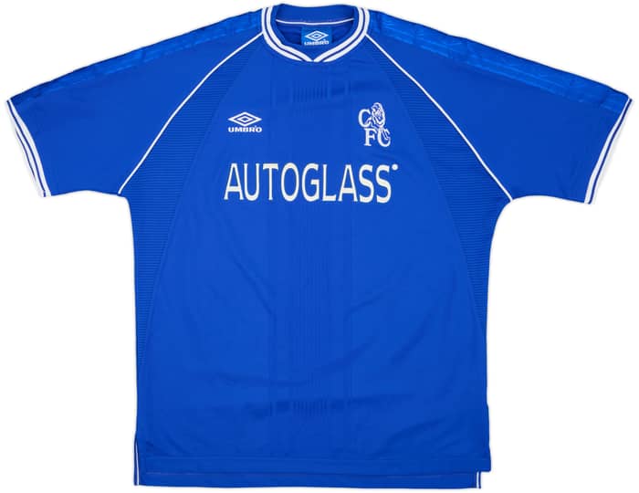 1999-01 Chelsea Home Shirt Zola #25 - 9/10 - (XL)