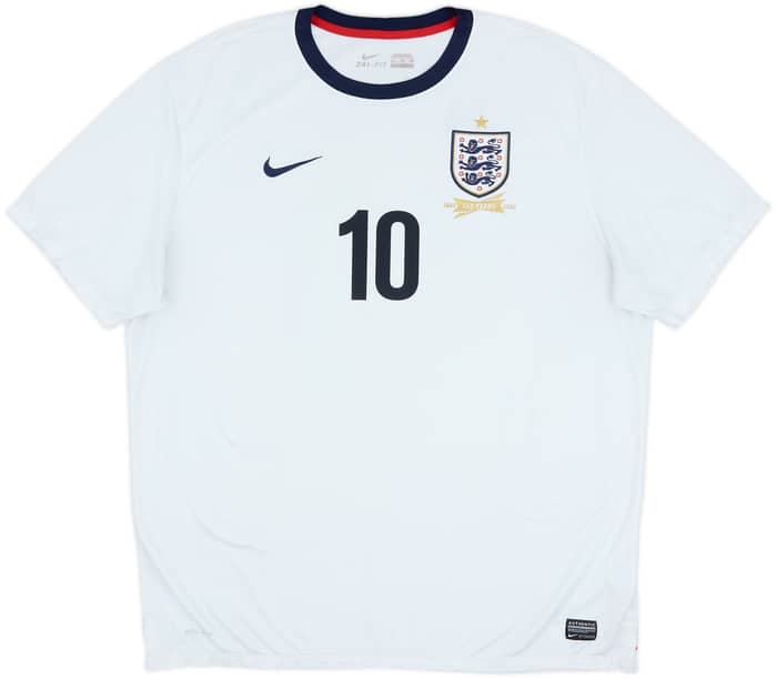 2013 England 150th Anniversary Home Shirt Rooney #10 - 7/10 - (XXL)