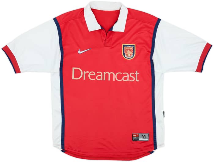 1999-00 Arsenal Home Shirt Bergkamp #10 - 6/10 - (L)