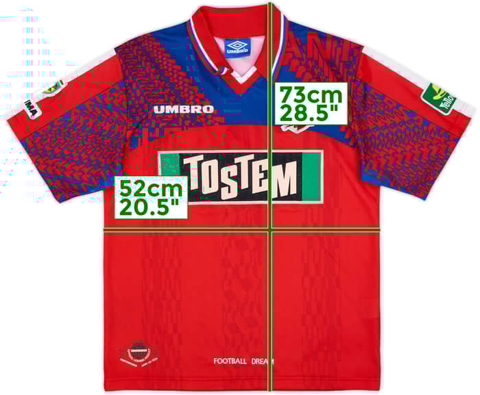 1997 Kashima Antlers Home Shirt - 9/10 - (S)