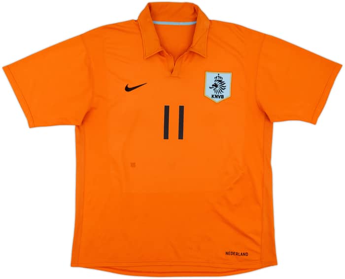2006-08 Netherlands Home Shirt Robben #11 - 6/10 - (XL)