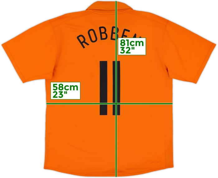 2006-08 Netherlands Home Shirt Robben #11 - 6/10 - (XL)