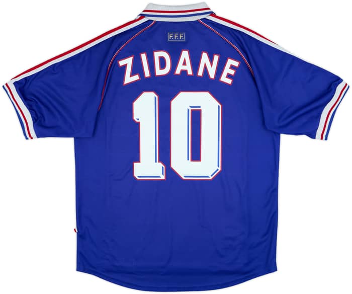 1998-00 France Home Shirt Zidane #10 - 8/10 - (XL)