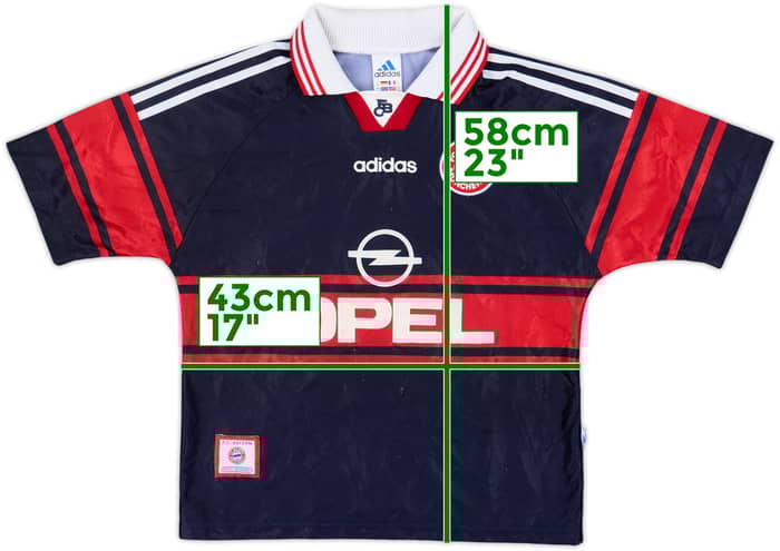 1997-99 Bayern Munich Home Shirt - 8/10 - (L.Boys)