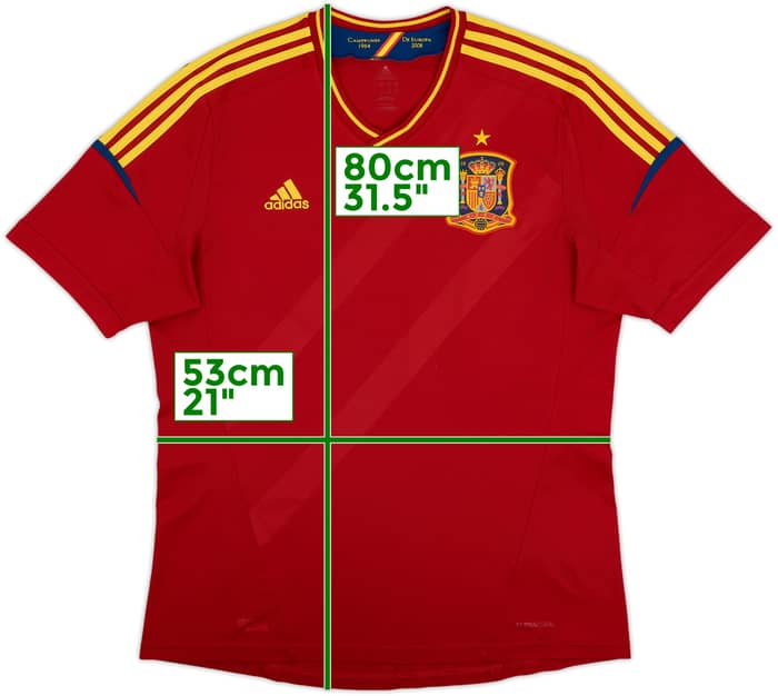 2011-12 Spain Home Shirt - 8/10 - (XL)