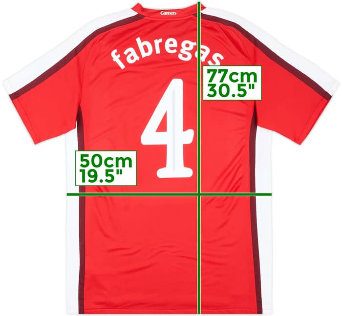 2008-10 Arsenal Home Shirt Fabregas #4 - 7/10 - (M)