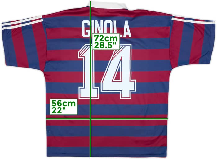 1995-96 Newcastle Away Shirt Ginola #14 - 6/10 - (L)