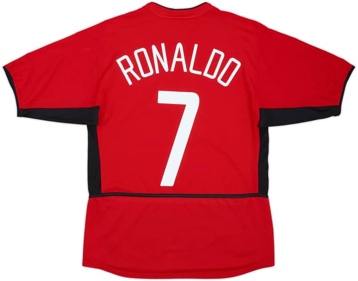 2002-04 Manchester United Home Shirt Ronaldo #7 - 7/10 - (S)
