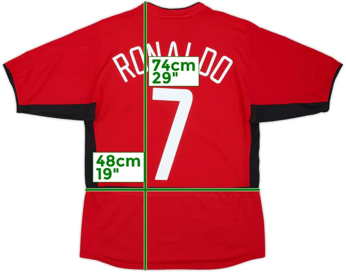 2002-04 Manchester United Home Shirt Ronaldo #7 - 7/10 - (S)