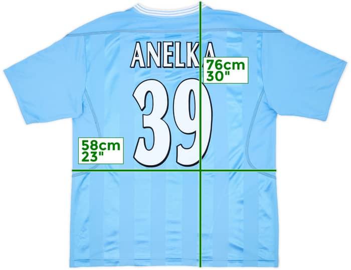 2003-04 Manchester City Home Shirt Anelka #39 - 9/10 - (L)