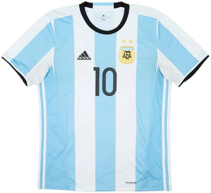 2016-17 Argentina Home Shirt Messi #10 - 6/10 - (M)