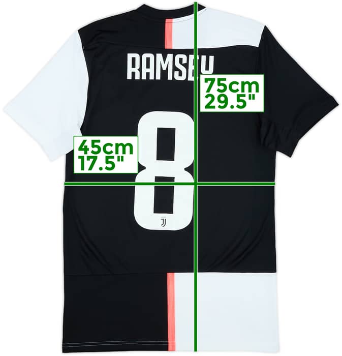 2019-20 Juventus Home Shirt Ramsey #8 - 8/10 - (S)