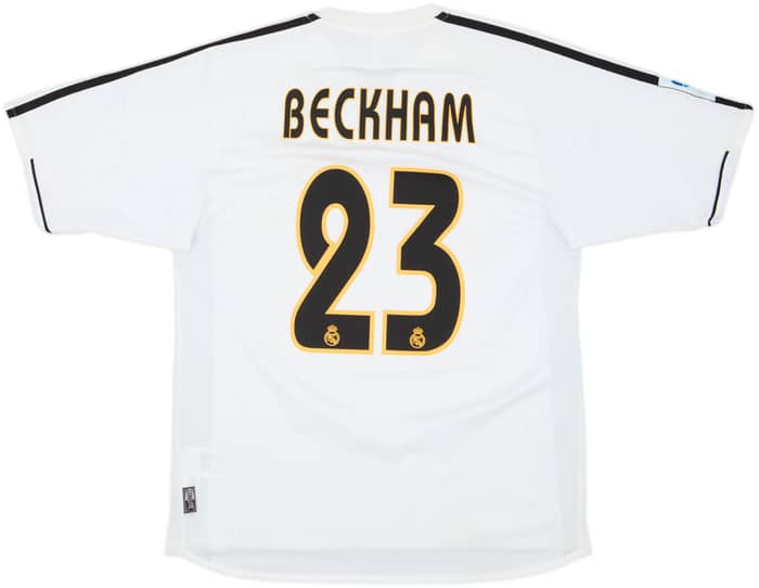 2003-04 Real Madrid Home Shirt Beckham #23 - 7/10 - (S)