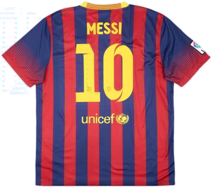 2013-14 Barcelona Home Shirt Messi #10 - 6/10 - (XL)