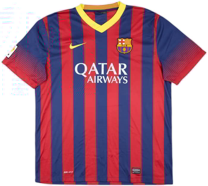 2013-14 Barcelona Home Shirt Messi #10 - 6/10 - (XL)