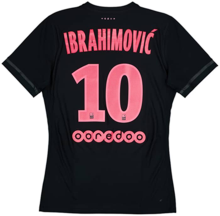 2015-16 Paris Saint-Germain Authentic Third Shirt Ibrahimovic #10 - 6/10 - (M)