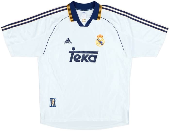 1998-00 Real Madrid Home Shirt Raul #7 - 9/10 - (L)
