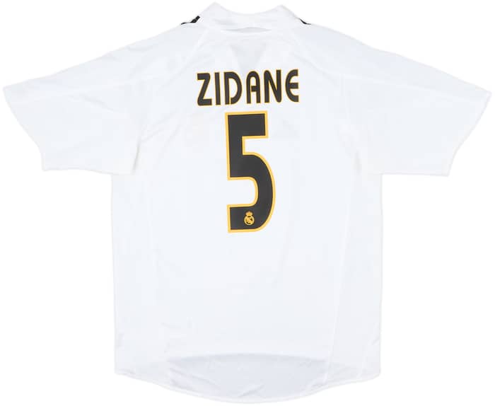 2004-05 Real Madrid Home Shirt Zidane #5 - 6/10 - (S)