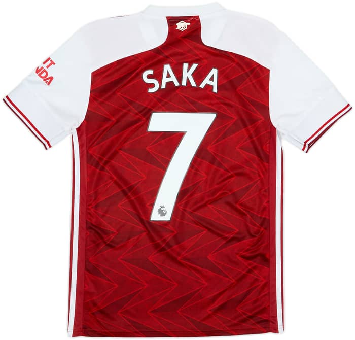 2020-21 Arsenal Home Shirt Saka #7 - 8/10 - (S)