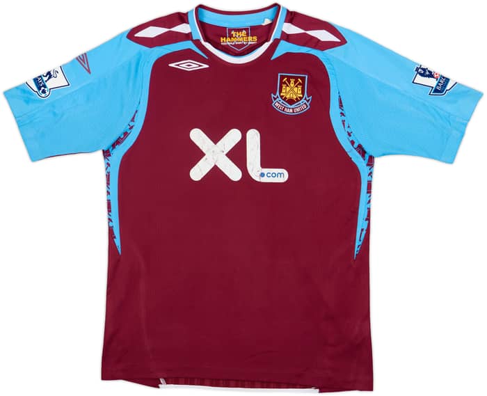 2007-08 West Ham Home Shirt Ashton #9 - 6/10 - (M)