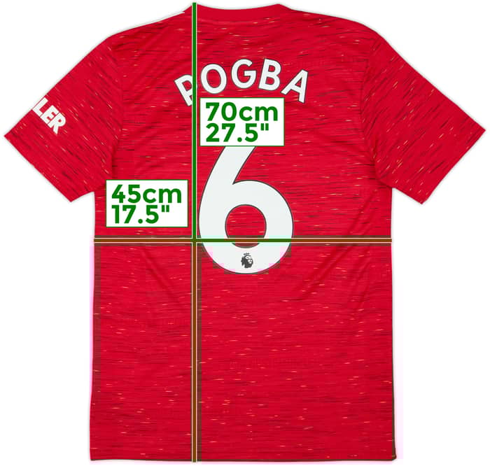 2020-21 Manchester United Home Shirt Pogba #6 - 10/10 - (S)